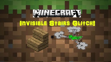 Minecraft PS3/PS4 Tutorial: Invisible Stairs Glitch!