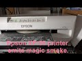 Epson XP-55 CD/DVD inkjet printer repair, includes magic smoke.