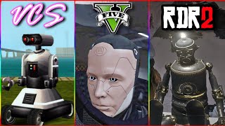 *Shocking*😱 ROBOTS in GTA & RDR Games