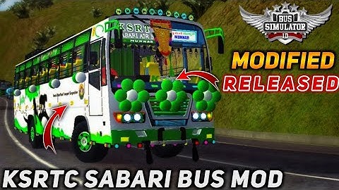 download KSRTC SABARI MODIFIED BUS MOD for bus simulator indonesia | BUSSID V3.6.1 | #bussidmods