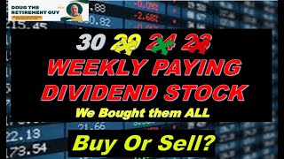 We Bought Now 30 WEEKLY DIVIDEND ETF and got PAID to show how well they work show growth / dividend