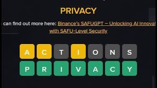 How To Play Binance Word Of The Day Answer Today 5 August 2025 7 Letter Game Guide Trick Wotd Reward