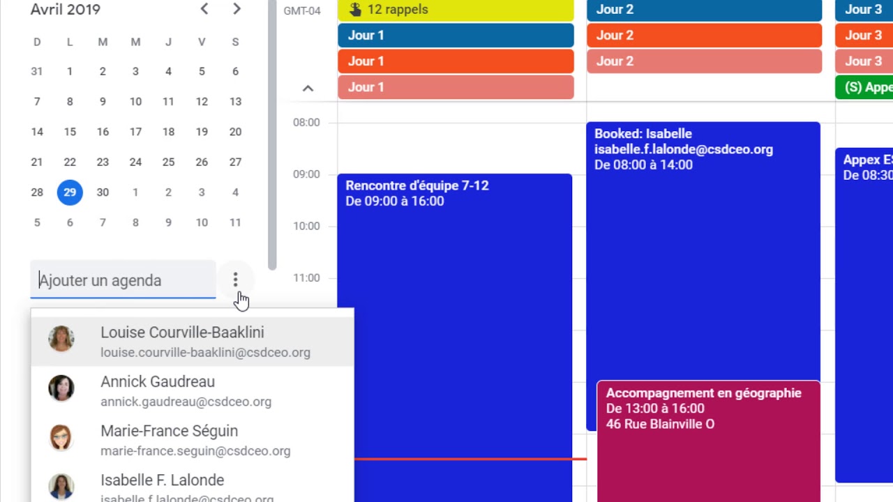 Importer et exporter un calendrier Google - YouTube