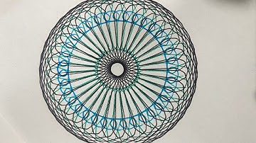 Spirograph Ruler beautiful Design ASMR Satisfying #asmr #asmr #spirographdesign