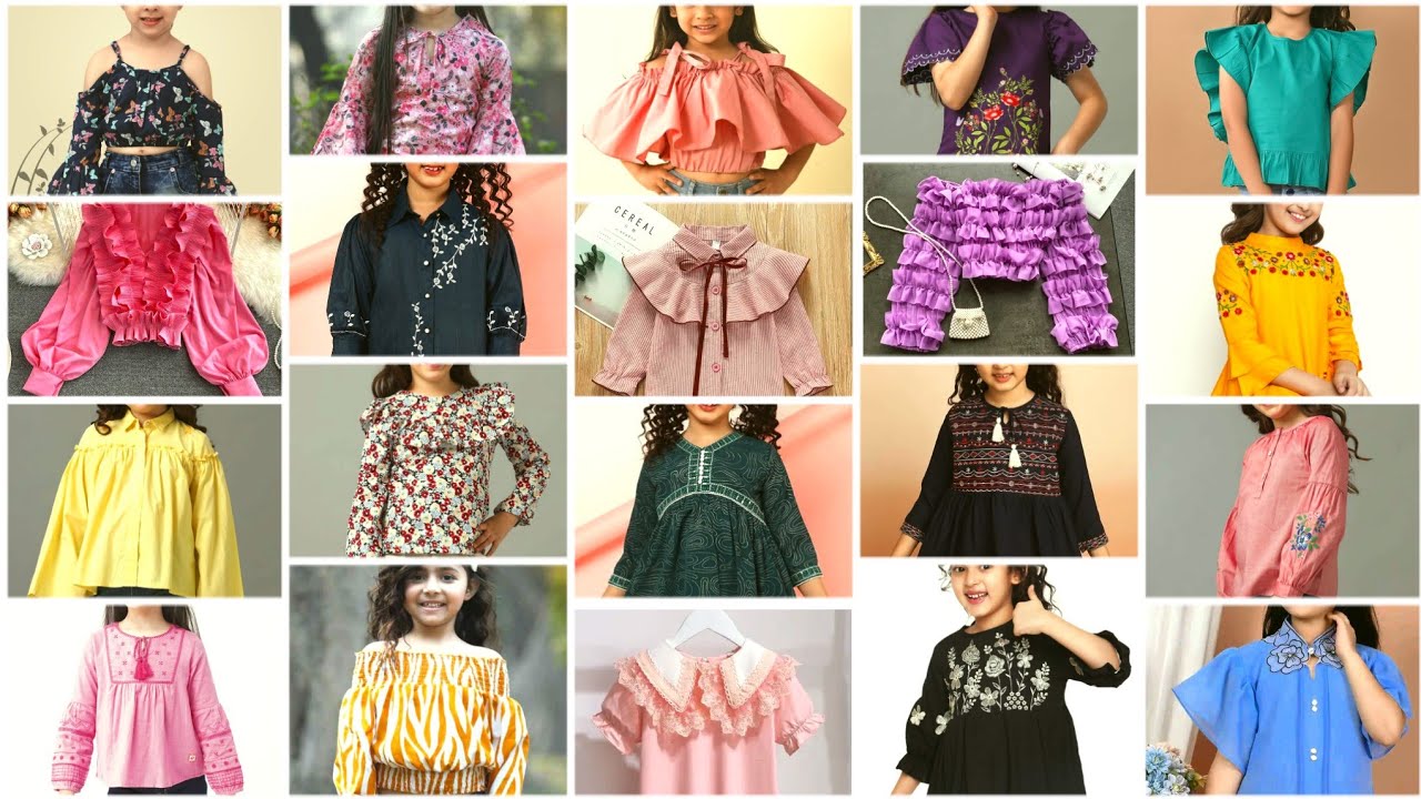 Latest & Cute Kids Girl Top Design Ideas 2025 Peplum Top for Baby Girls 