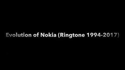 Evolution of Nokia Ringtones (1994-2017)