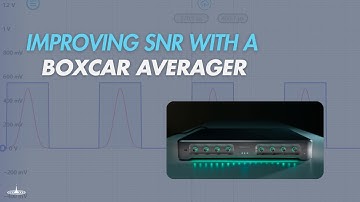Improving signal-to-noise ratio with a boxcar averager