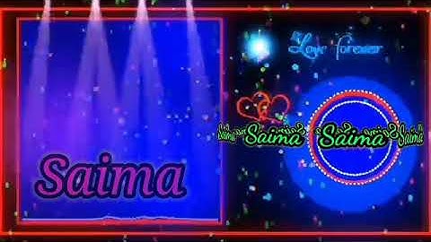 Saima name WhatsApp status
