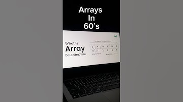 #Day20~Arrays in DSA Explained in 60 Seconds! 🚀 | Data Structures Short| #dailylearning