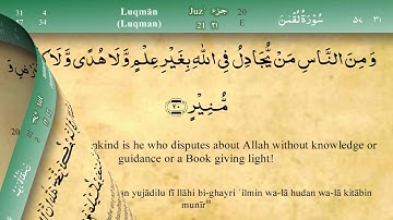 31  سورة لقمان - مشاري بن راشد العفاسي - إقرأ واسمع