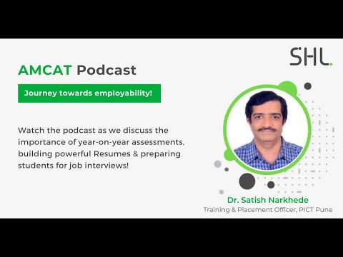 SHL- AMCAT Podcast with Dr. Satish Narkhede, Training & Placement Officer, PICT