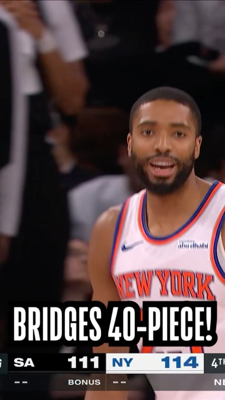 Mikal Bridges STEALS THE SHOW with a 40+ PT performance! ??|#Shorts