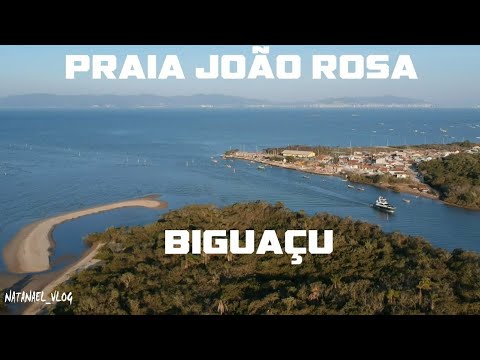 PRAIA JOÃO ROSA BIGUAÇU COM DRONE SPARK-QUASE ACERTAM O DRONE