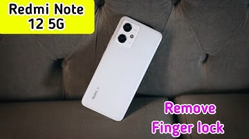 How to remove fingerprint lock in Redmi Note 12 5G , Redmi Note 12 5G Mein fingerprint lock
