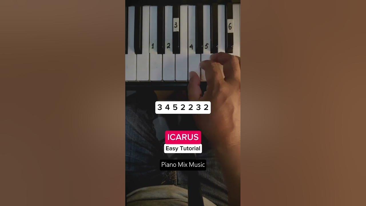 ICARUS - Tony Ann (Easy Piano Tutorial #shots Piano Mix Music