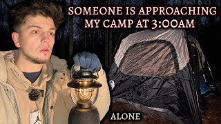 Camping ALONE in Haunted Forest - The Most Scared Ive Been While Camping | Someone Came To My Camp