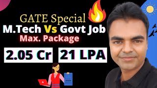 M.Tech Vs PSU or Govt Job After GATE, Salary, Scope in India for Future Perspective