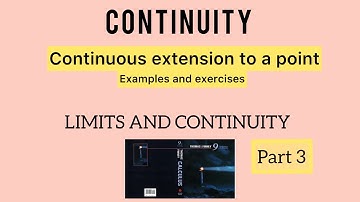 How to remove discontinuity of certain functions || Continuous extension to a point || Continuity.