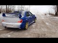 МОЁ ПЕРВОЕ ВИДЕО I SUBARU против AUDI ЗИМОЙ Дрифт на Льду