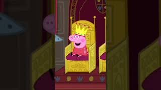 Peppa se sienta en un trono👑| Peppa Pig en Español #shorts #peppapig #dibujosanimados