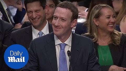 Awkward! Senator asks Zuckerberg to share the name of his hotel - Daily Mail