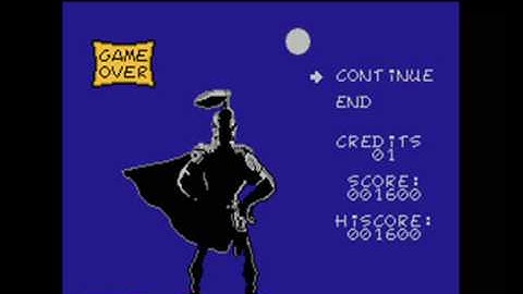 Asterix nes gameover music