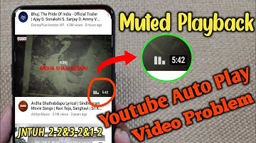 Muted playback in feeds || Stop auto video play in youtube || Auto play problem utube || Tech Mowa |