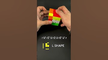 Rubik’s Cube OLL L SHAPE  (40/57) with Fingertricks | Efficient algorithm