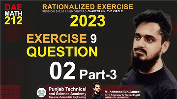 DAE | MATH-212 | Chapter 9 Exercise 9 Question 2 Part 3 | 2nd Year | Applied Mathematics #math212