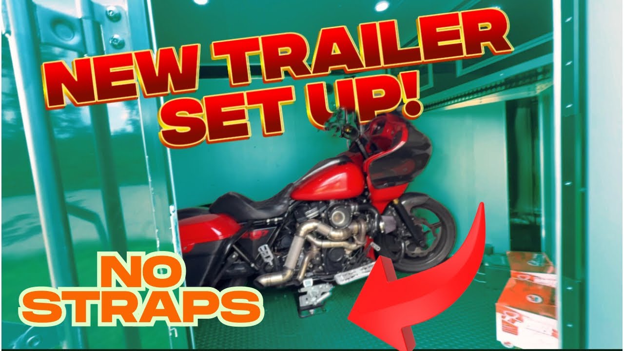 Testing My New Motorcycle Trailer! With NO Straps!