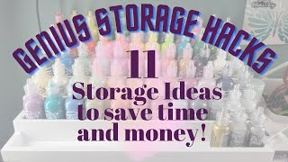11 AMAZING Storage Ideas for Craft Room Supplies! Save Money and Space!