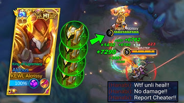 ALDOUS UNLIMITED HEAL BUILD THAT CAN BACK TO HIS PRIME AND META! ALDOUS BEST BUILD 2023 - MLBB