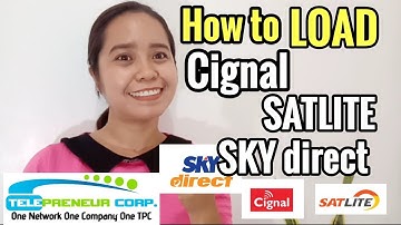 HOW to LOAD CIGNAL, SATLITE and SKY DIRECT using TPC 2020