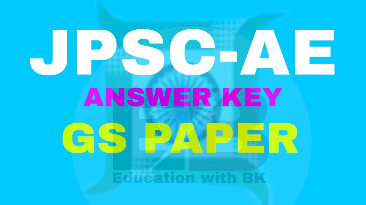 JPSC ASSISTANT ENGINEERING ANSWER KEY || 19 JANUARY 2020