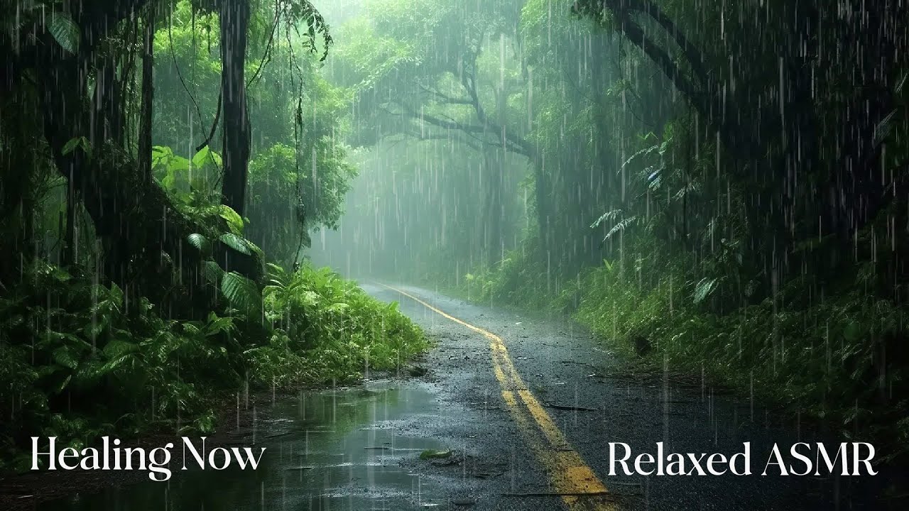 Rain in the forest path (7) Listen to the rain on the forest path