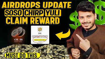 Withdraw Chirp Kage Airdrop|Claim Yuliverse Tokens|Connect SoSo Wallet #chirp #kage