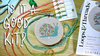 Let's Test an EMBROIDERY KIT as a BEGINNER!