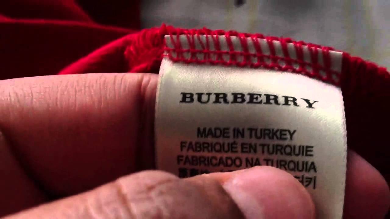 burberry made in turkey