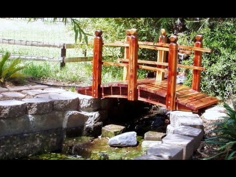 Деревянные мостики для сада. Красивые примеры - YouTube