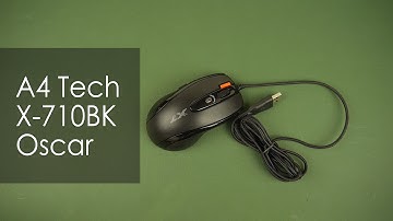Распаковка A4Tech X-710BК Oscar Mouse USB Black