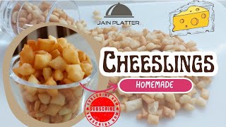Cheeslings | How to make Parle Monaco cheeselings at home | चीज़ नमकपारे | @jainplatter207