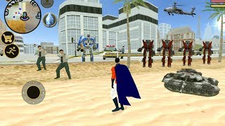 Vegas Crime Simulator(SuperHero Fight Mafia👮‍♂️Policeman)🦸‍♂️Superhero Destroy Tanks - Gameplay HD screenshot 3