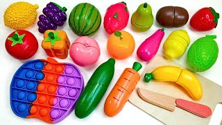 Cutting Fruits and Vegetables ASMR | Banana, Carrot | Satisfying Video Wooden & Plastic