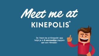 De 'Meet Me at Kinepolis' app helpt je in 8 eenvoudige stappen aan een 'filmmaatje'. screenshot 1