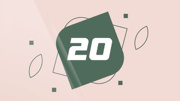 Minimalistc reveal numbers Countdown green | Copyright FREE Counting Number Clip