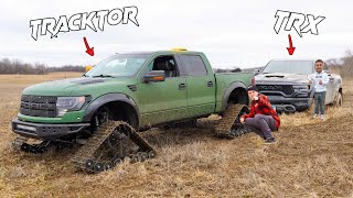 Recovering an abandoned TRX! (The Ford TRACKTOR Loves Mud)