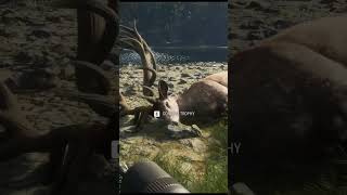 Perfect Shot Selection On Red Deer #thehuntercallofthewild #cotw #greatone #hunting #gaming #shorts
