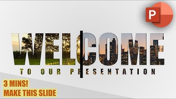 🔥 Creative Animated Welcome Slide in PowerPoint | Motion Change Animation #ppt