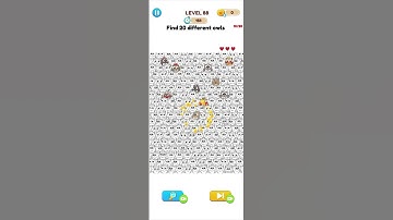 Annoying Puzzle Game Level 88 Find 20 Different owls #games #puzzle #minigames #braingames