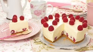 Learn how to make a delicious white chocolate and raspberry cheesecake
with digestive biscuit base. this no bake is just heavenly! ▼
ingredients...